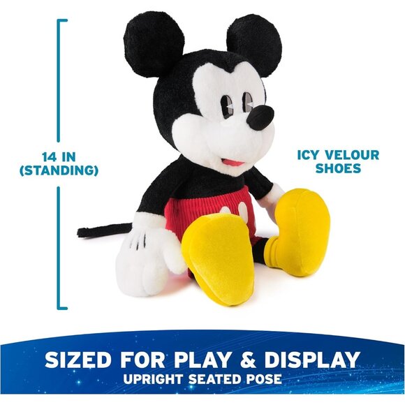 Gund Disney Mickey Mouse Plush Stuffed Animal Classic Toy Doll Corduroy 14" NEW - Picture 2 of 10